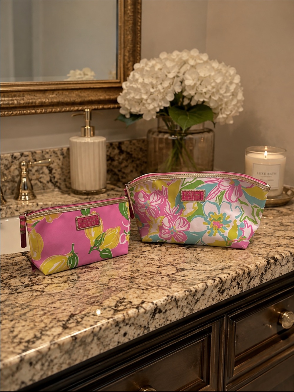 Lilly Pulitzer for Estée Lauder Cosmetic Pouch Set - Two-Piece Travel Bags